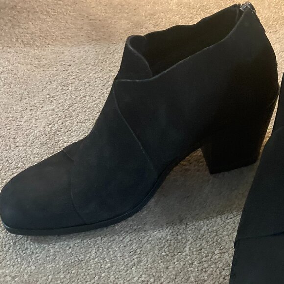 New Eileen Fisher Leather Zip Block Heel Bootie 7.5 - Picture 10 of 10